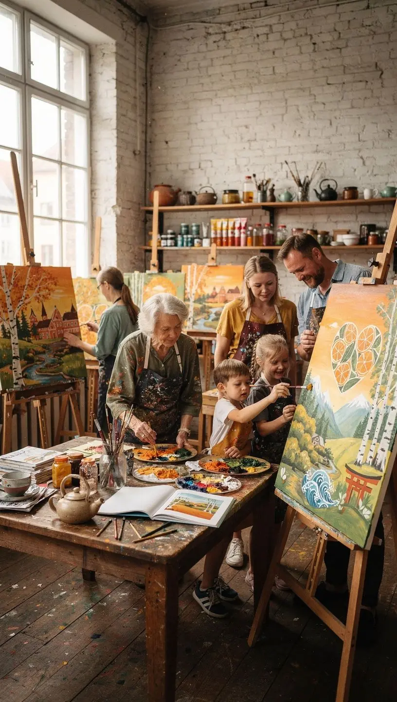 Japonų tradicinė arbatos ceremonija su Satsuma vaisiais.