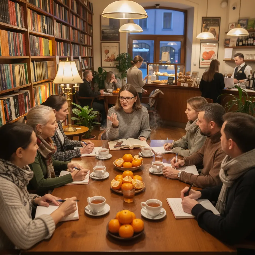 Satsuma širdies arbatos ingredientai, išdėstyti ant medinio stalo.